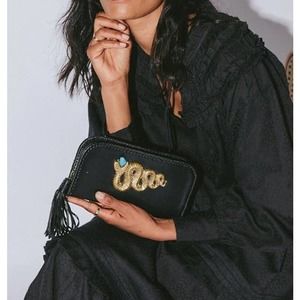 Cleobella Black and Gold Wallet